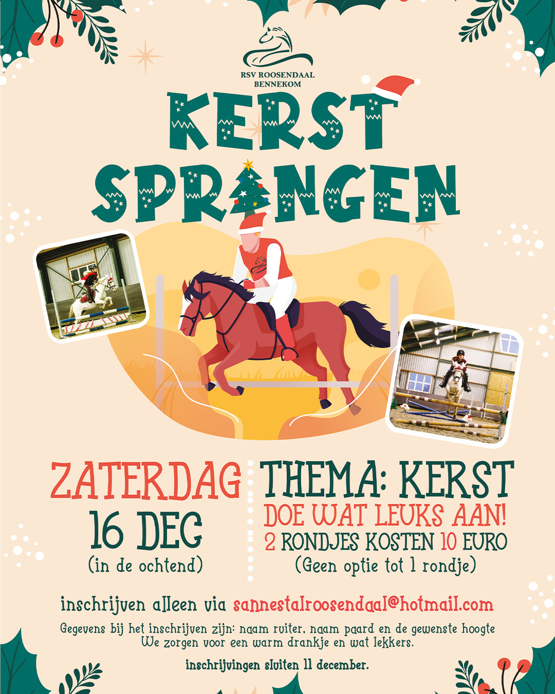 Kerstspringen ontwerp